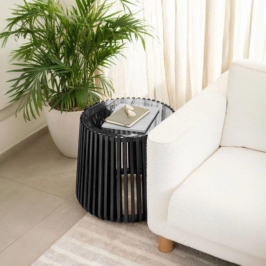 Rattan End Table