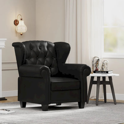 Modern Tufted Push Back Armchair