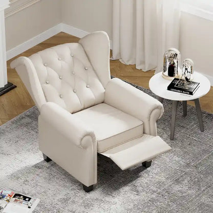 Modern Tufted Push Back Armchair