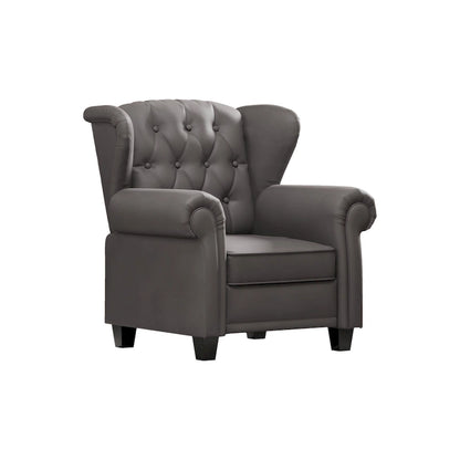 Modern Tufted Push Back Armchair