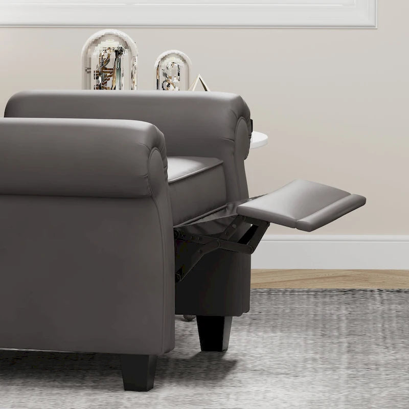 Modern Tufted Push Back Armchair