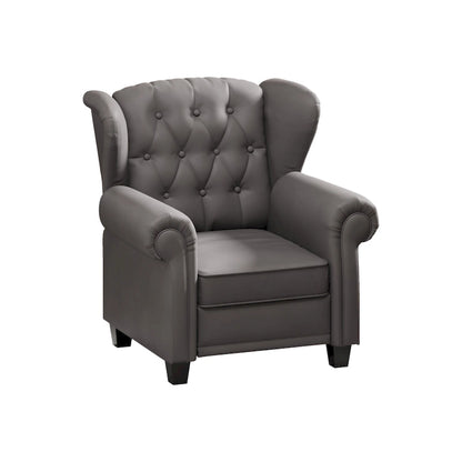 Modern Tufted Push Back Armchair
