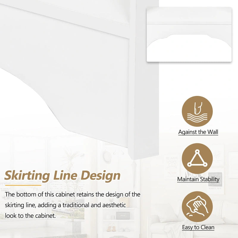 Corner Hall Tree with Shoe Bench - Multifunctional Entryway Coat Rack Featuring 4 Hooks and Adjustable Shelf,29.5W x 71.6H