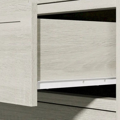 Extra Large 6 Drawer Dresser, Light Grey