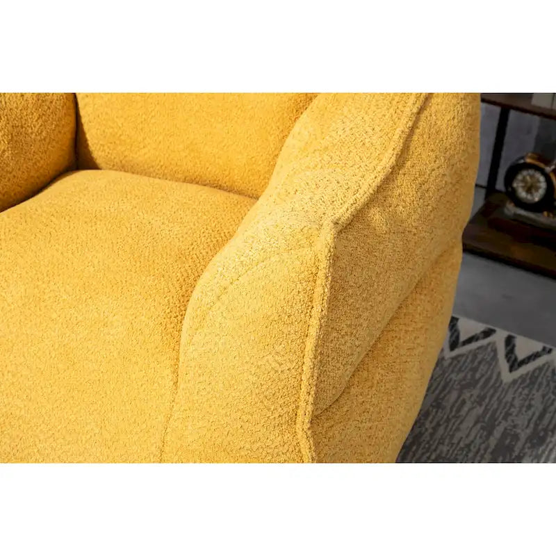 GDFStudio - COOLMORE Boucle Bean Bag Chair with Memory Foam Filling for Ultimate Comfort