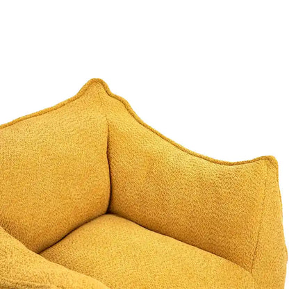 GDFStudio - COOLMORE Boucle Bean Bag Chair with Memory Foam Filling for Ultimate Comfort