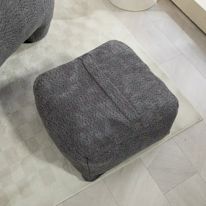 GDFStudio - COOLMORE Boucle Bean Bag Chair with Memory Foam Filling for Ultimate Comfort