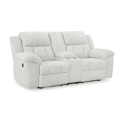 Signature Design by Ashley Frohn Double Reclining Loveseat with Console - 80W x 40D x 42H