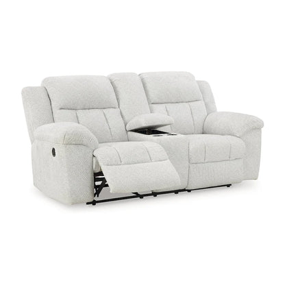 Signature Design by Ashley Frohn Double Reclining Loveseat with Console - 80W x 40D x 42H