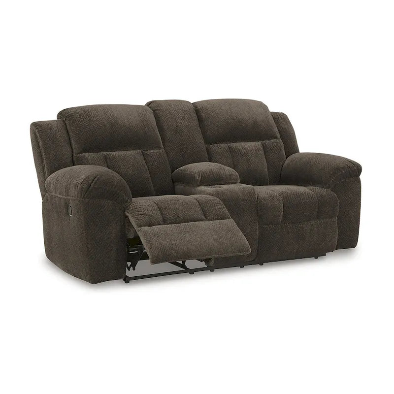 Signature Design by Ashley Frohn Double Reclining Loveseat with Console - 80W x 40D x 42H