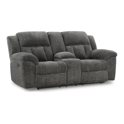 Signature Design by Ashley Frohn Double Reclining Loveseat with Console - 80W x 40D x 42H