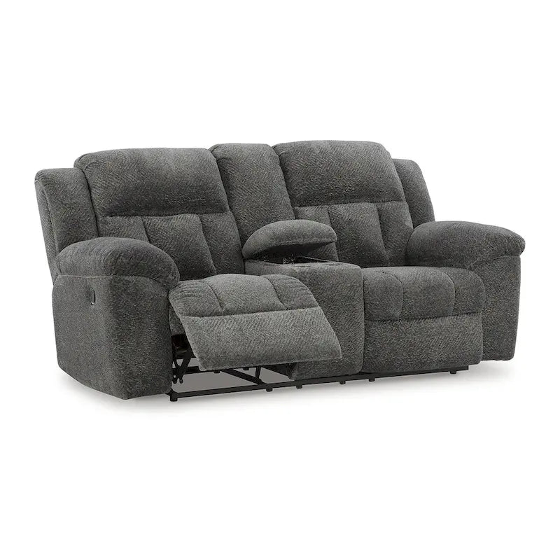 Signature Design by Ashley Frohn Double Reclining Loveseat with Console - 80W x 40D x 42H