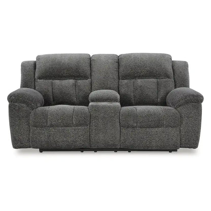 Signature Design by Ashley Frohn Double Reclining Loveseat with Console - 80W x 40D x 42H
