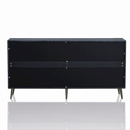 Modern Lacquered 4 Door Wooden Cabinet Sideboard Buffet Server Cabinet Storage Cabinet