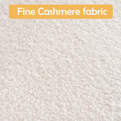 Velvet Swivel Chair with Ottoman