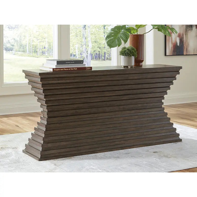 Signature Design by Ashley Hannodream Brown Sofa Table - 72 W x 18 D x 34.75 H