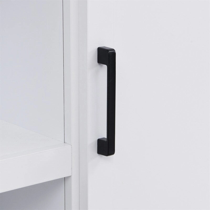 Farmhouse 4-in-1 Hall Tree with Open Display Shelves, Mudroom Shoe Bench with Open Compartments, Entryway Coat Rack with 6 Hooks