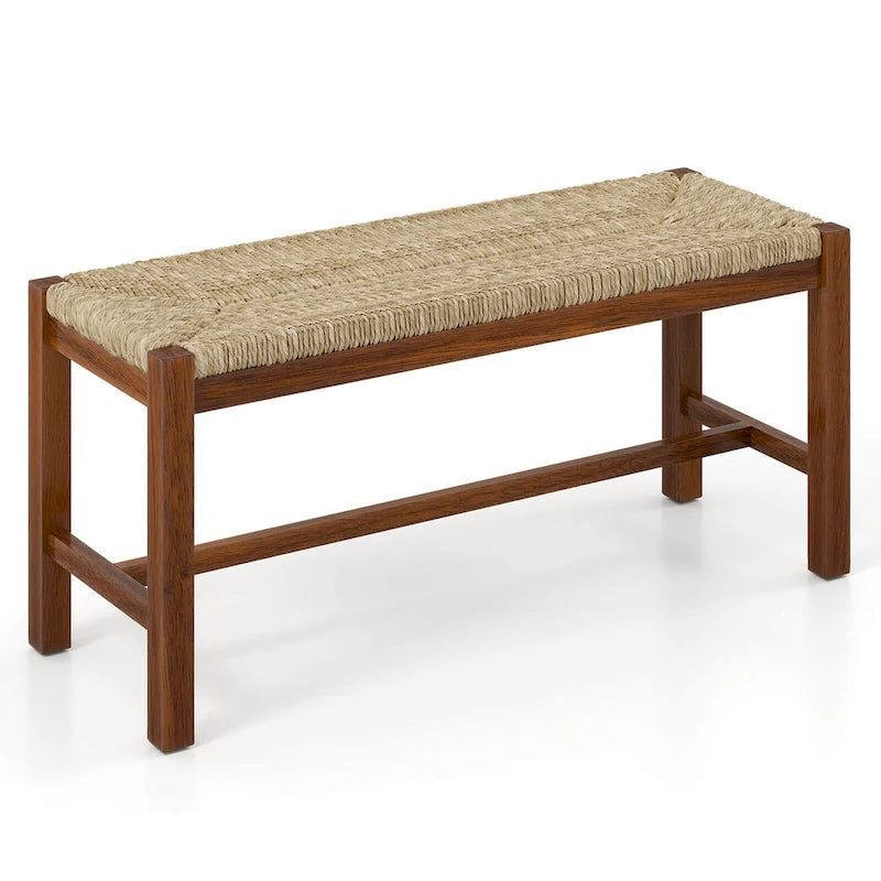 Costway 40 Long Wood Bench Indoor Dining Entryway End of Bed Bench - See Details