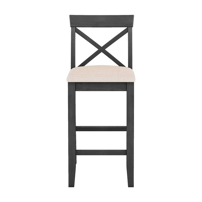 3-Piece Dining Table and Chair Set, Small Counter Height Table and Chair Set with Kitchen Breakfast Nook and 2 Chairs