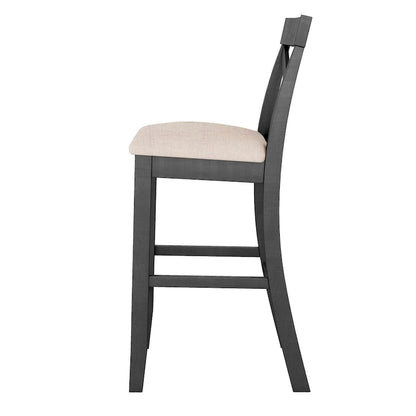 3-Piece Dining Table and Chair Set, Small Counter Height Table and Chair Set with Kitchen Breakfast Nook and 2 Chairs