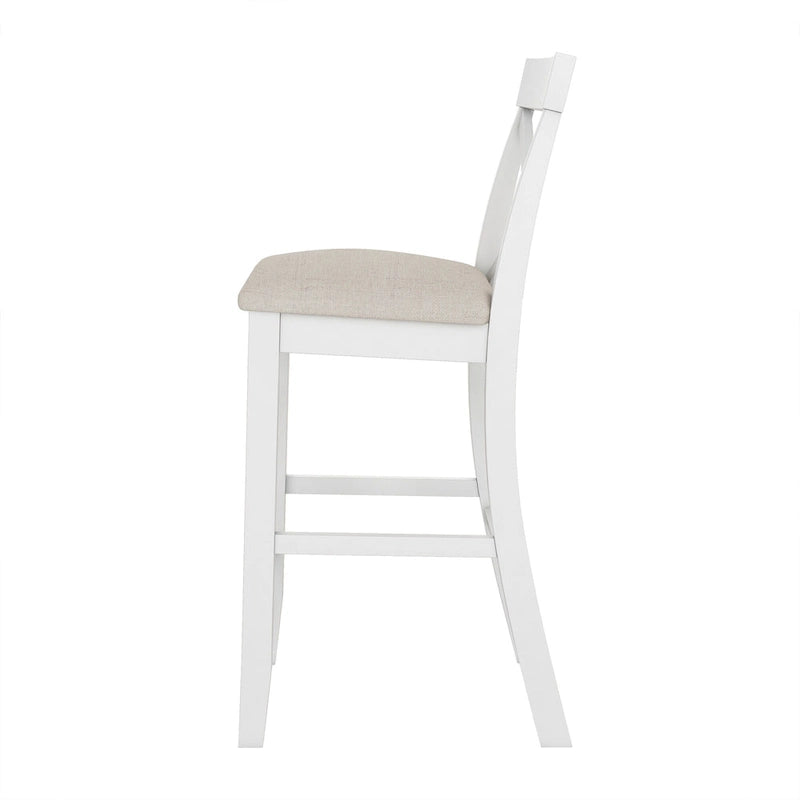 3-Piece Dining Table and Chair Set, Small Counter Height Table and Chair Set with Kitchen Breakfast Nook and 2 Chairs