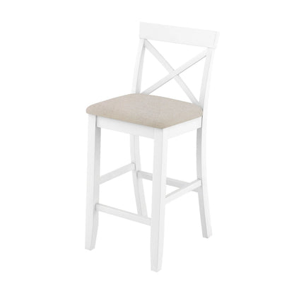 3-Piece Dining Table and Chair Set, Small Counter Height Table and Chair Set with Kitchen Breakfast Nook and 2 Chairs