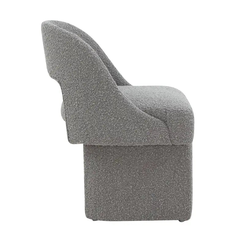 Boucle Set of 2 Modern Elegant Upholstered Accent Chair with MDF Wood Frame for Home Office Living Room & Bedroom