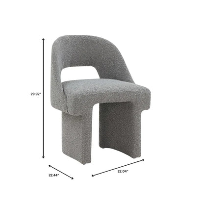 Boucle Set of 2 Modern Elegant Upholstered Accent Chair with MDF Wood Frame for Home Office Living Room & Bedroom