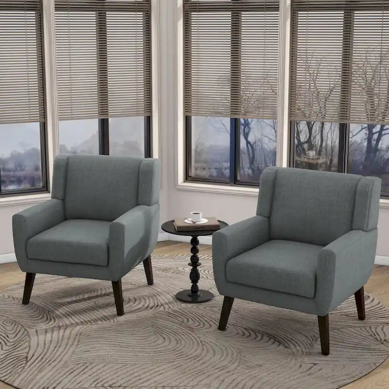 Modern Armchair Upholstered Accent Chair Set of 2