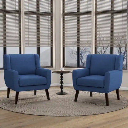 Modern Armchair Upholstered Accent Chair Set of 2