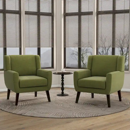 Modern Armchair Upholstered Accent Chair Set of 2