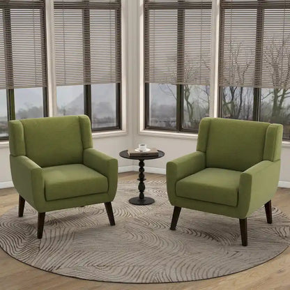 Modern Armchair Upholstered Accent Chair Set of 2