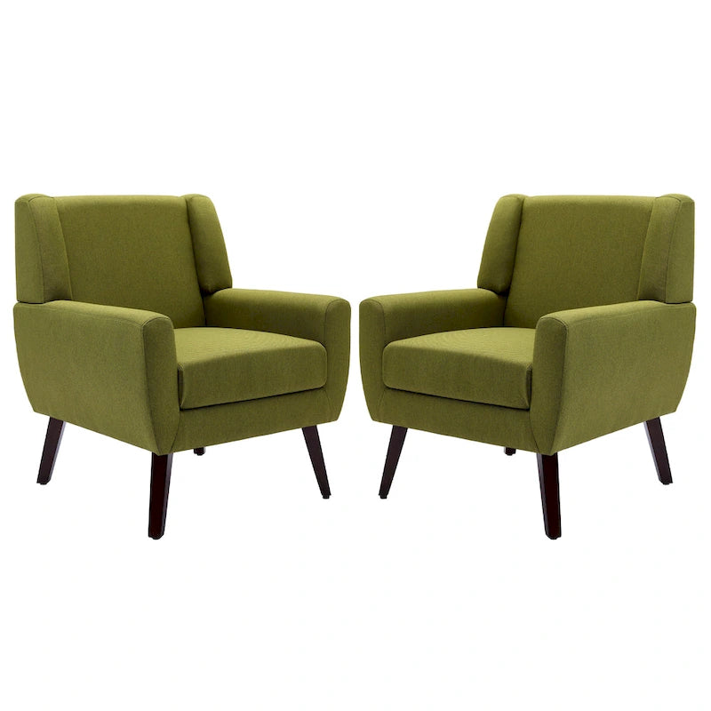 Modern Armchair Upholstered Accent Chair Set of 2