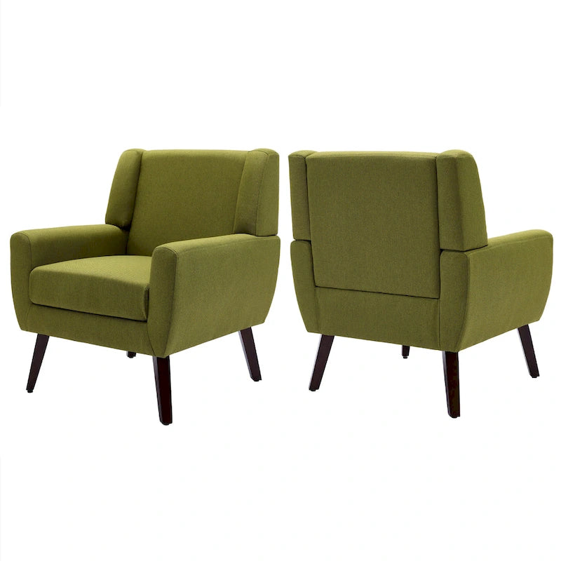 Modern Armchair Upholstered Accent Chair Set of 2