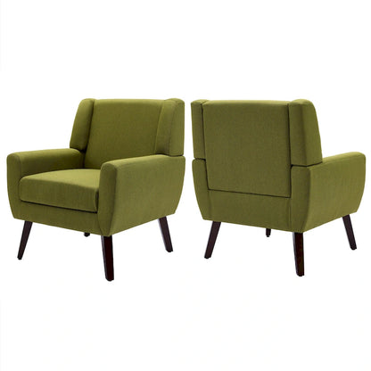 Modern Armchair Upholstered Accent Chair Set of 2