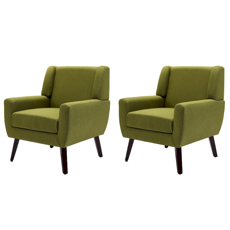 Modern Armchair Upholstered Accent Chair Set of 2