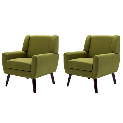 Modern Armchair Upholstered Accent Chair Set of 2