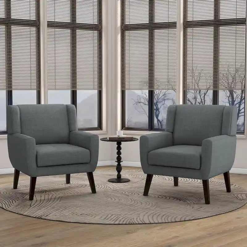 Modern Armchair Upholstered Accent Chair Set of 2