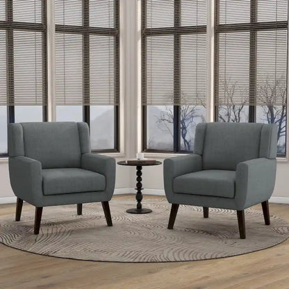 Modern Armchair Upholstered Accent Chair Set of 2