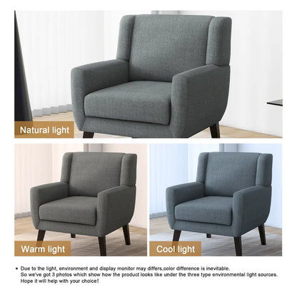 Modern Armchair Upholstered Accent Chair Set of 2