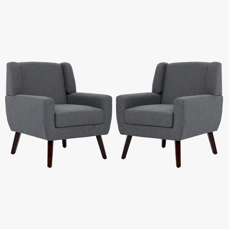 Modern Armchair Upholstered Accent Chair Set of 2