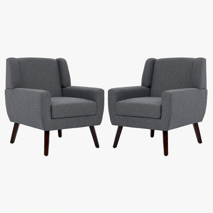 Modern Armchair Upholstered Accent Chair Set of 2
