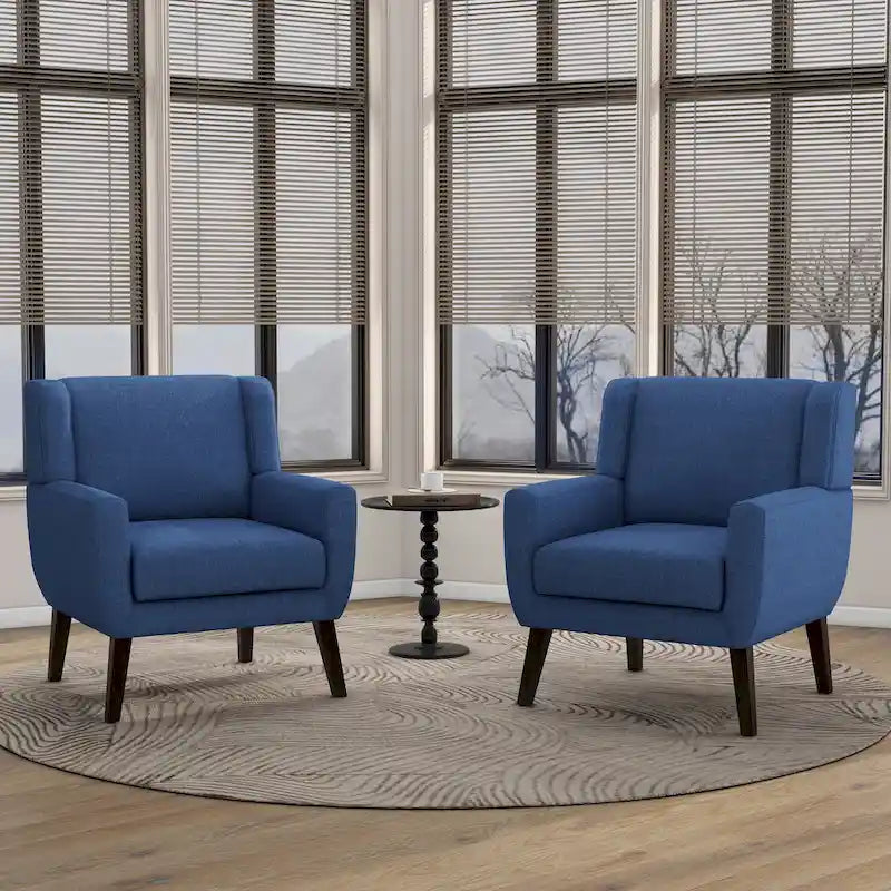 Modern Armchair Upholstered Accent Chair Set of 2