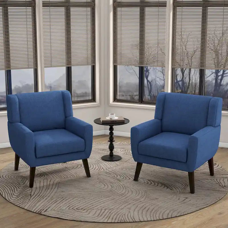 Modern Armchair Upholstered Accent Chair Set of 2