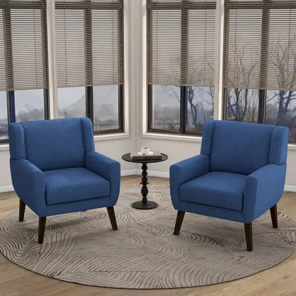 Modern Armchair Upholstered Accent Chair Set of 2
