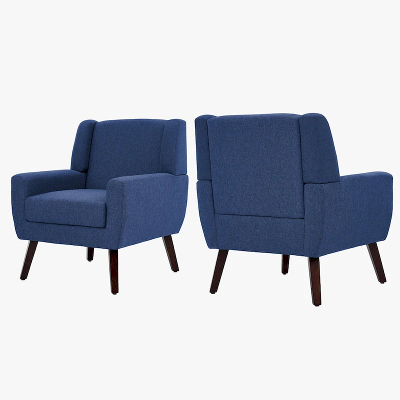 Modern Armchair Upholstered Accent Chair Set of 2