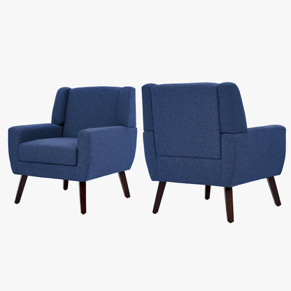 Modern Armchair Upholstered Accent Chair Set of 2