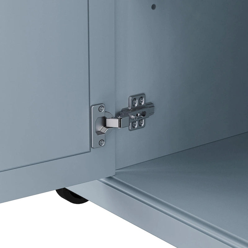 54inch Kitchen Island with Rubber Wood Drop Leaf, Embossed Texture Rolling Kitchen Cart on 4 Wheels with 4 Doors and 3 Drawers