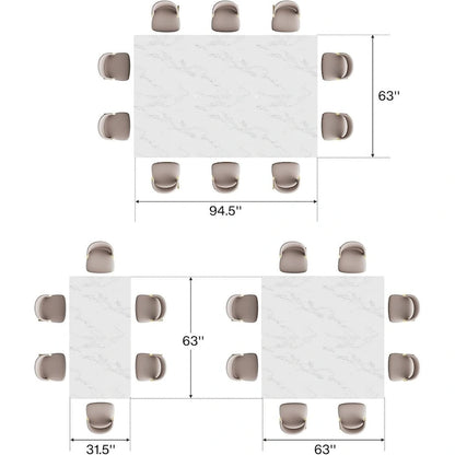 31.5 Inches Wood Square Dinner Table with Metal Base