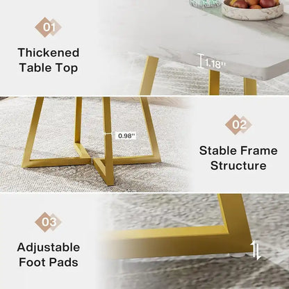 31.5 Inches Wood Square Dinner Table with Metal Base